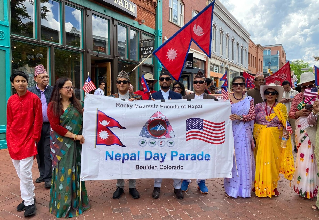 अमेरिकामा झण्डा फहराउँदै कोलोराडोमा ‘नेपाल परेड डे’