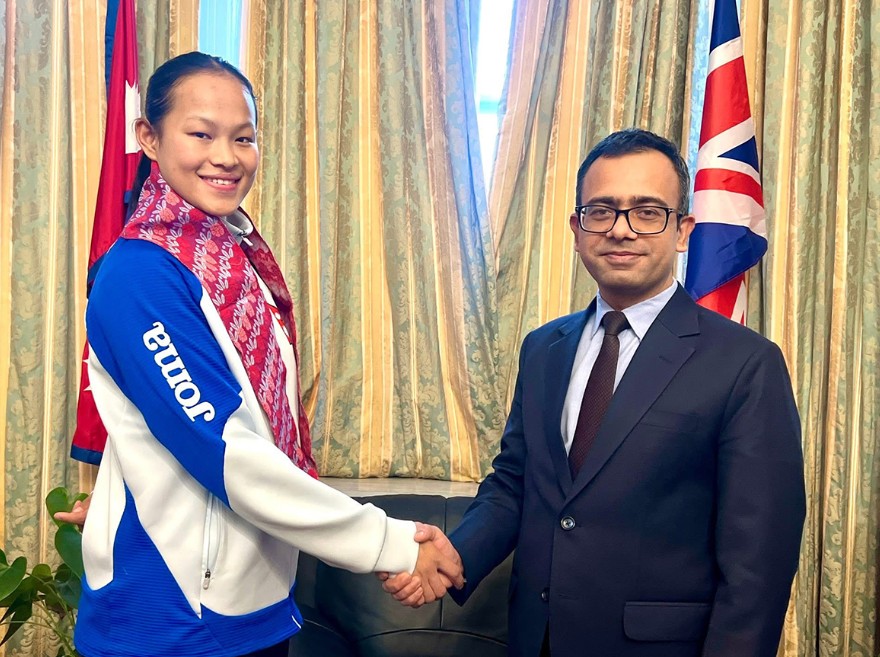 कराँतेकी स्टार खेलाडी एरिकालाई लन्डनमा सम्मान