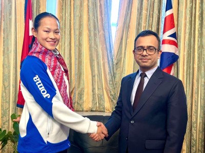 कराँतेकी स्टार खेलाडी एरिकालाई लन्डनमा सम्मान