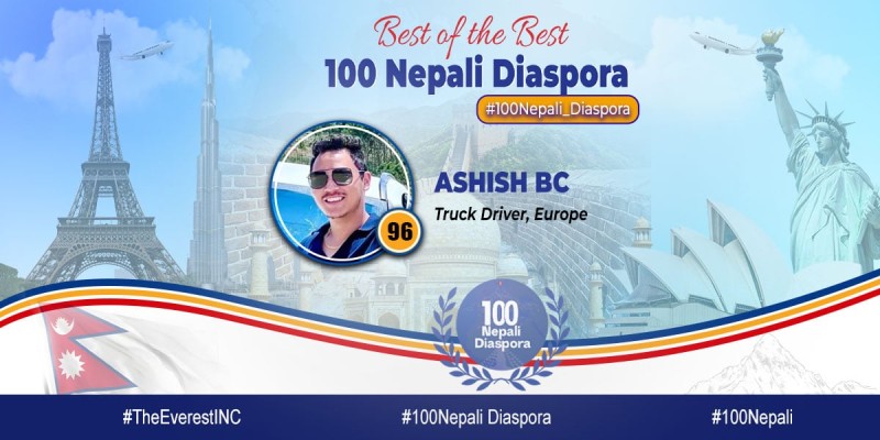 ट्रक चलाउँदै युरोप घुमिरहेका आशिष