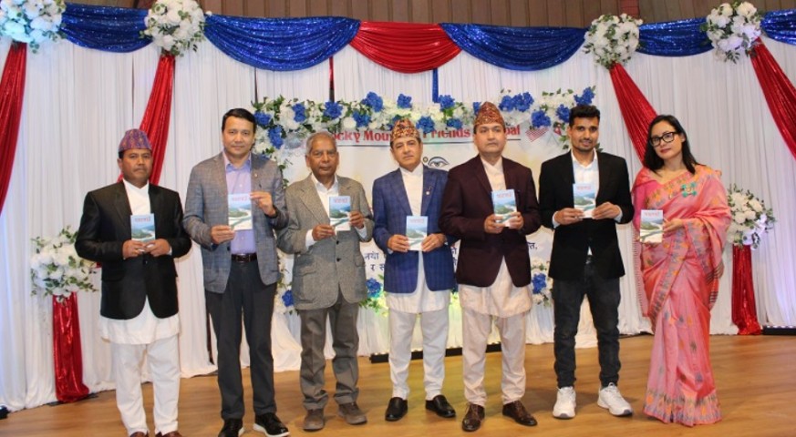 विष्णु विवेकको पहिलो पुस्तक ‘घाटगाउँ’ अमेरिकामा विमोचन