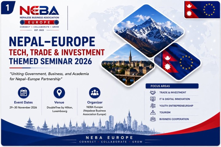 नेपाल–युरोप व्यापार सहकार्यका लागि लक्जम्बर्गमा सेमिनार